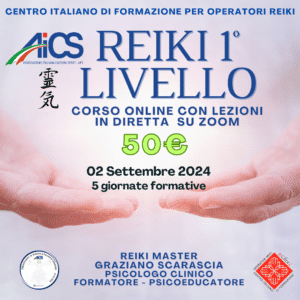 Corso Reiki 1 livello online settembre 2024